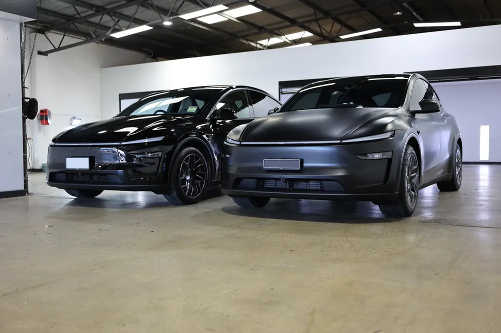 Two Tesla Model Ys in the D&S studio